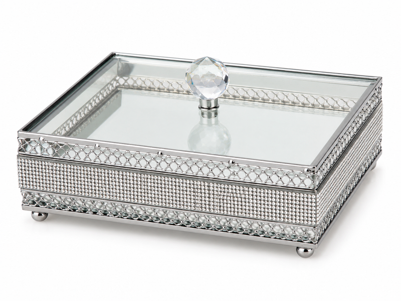 Crystal Vanity Jewelry Box